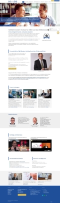 Gesamtscreenshot der Sovadis Webseite 